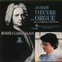 Marie-Claire Alain / Bach : Organ Works Vol. 2 (LP Sleeve/일본수입/미개봉/WPCS10316/프로모션)