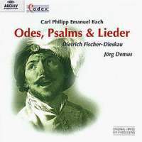 Dietrich Fischer-Dieskau, Jorg Demus, Colin Tilney / C.P.E. Bach : Odes, Psalms &amp; Lieder (수입/미개봉/4531682)