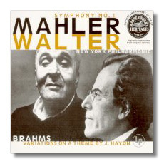 Bruno Walter / Mahler : Symphony No. 1 &amp; Brahms : Haydn Variations (Digipack/수입/MHK63328)